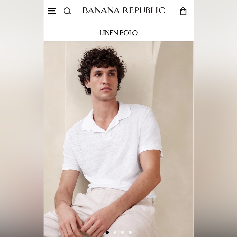 Banana Republic men’s cotton linen shirt